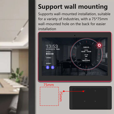 15.6 بوصة RK3566 NFC POE الكمبيوتر اللوحي الكهربائي الحائط المثبت اجتماع جهاز لوحة أندرويد مع الضوء LED