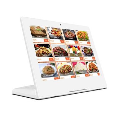 خدمة ذاتية RK3566 جهاز لوحي معالج لطلب المطاعم 13.3 بوصة POE NFC RGB LED Light Bar 5MP كاميرا أندرويد 11