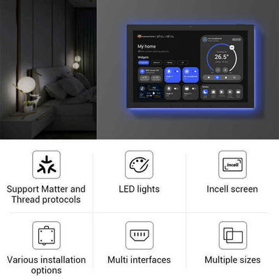 10جهاز كمبيوتر محمول ذكي على الحائط مع POE و NFC لتحكم Android