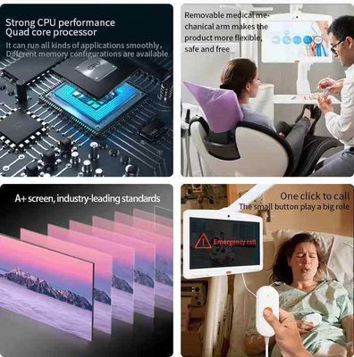 15.6 بوصة RK3399 POE مثبت على الحائط جهاز لوحي يعمل بنظام Android جهاز لوحي طبي للاستخدام في المستشفيات