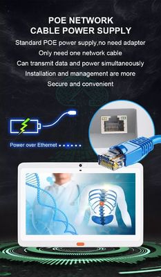 15.6 بوصة RK3399 POE مثبت على الحائط جهاز لوحي يعمل بنظام Android جهاز لوحي طبي للاستخدام في المستشفيات