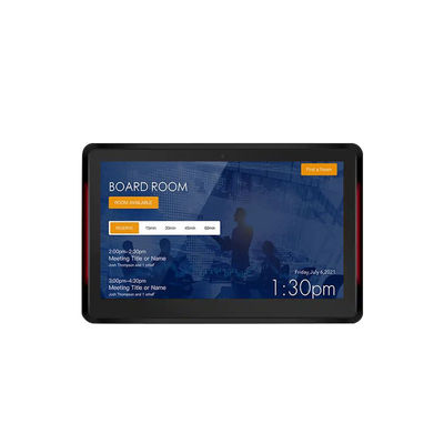 10.1 بوصة RK3399 2 + 16GB حائط غرفة المؤتمرات لوحة NFC POE نظام حجز غرفة الاجتماعات مع الضوء على الجانبين