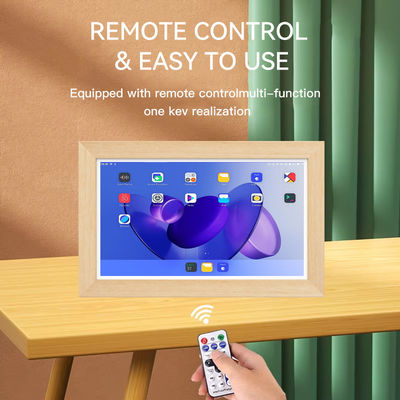 15.6 بوصة RK3568 4 + 32GB الجدار المثبتة الإعلانية لوحة NFC POE الشاشة اللمسية الأعمال الإطار الخشبي Android14 لوحة