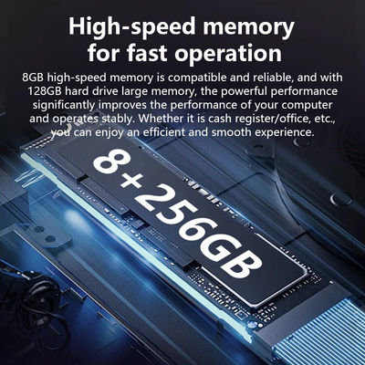 تصميم جديد 17 بوصة N5095 وحدة المعالجة المركزية وحدة تسويق 8 + 256GB ذاكرة كبيرة ويند10 التجزئة كاش كريستير وحدة تسويق