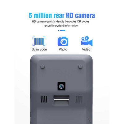 جهاز دفع نقدي عبر الهاتف المحمول بتقنية NFC ذكي، شاشة 5.5 بوصة، جهاز نقاط بيع محمول، جهاز ذكي محمول باليد مع طابعة وكاميرا