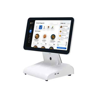 15 بوصة N2840 جهاز POS المكتبية مطعم POS المحطة 2 + 32GB كل في نظام POS واحد مع عرض العملاء