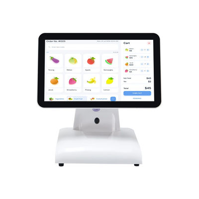15 بوصة N2840 جهاز POS المكتبية مطعم POS المحطة 2 + 32GB كل في نظام POS واحد مع عرض العملاء