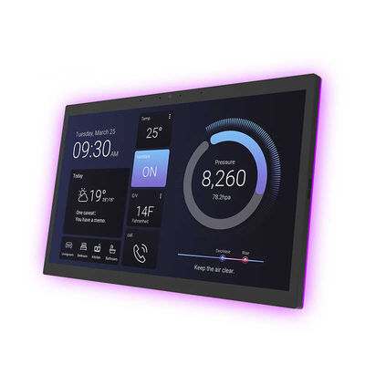 OEM ODM Smart Home 10.1 بوصة RK3288 جهاز لوحي مثبت على الحائط NFC Poe Android Tablet مع ضوء LED