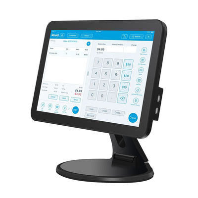 15.6 بوصة شاشة تعمل باللمس سطح المكتب POS محطة N2840 2+32GB سجل النقدية بالتجزئة مع الماسح الضوئي