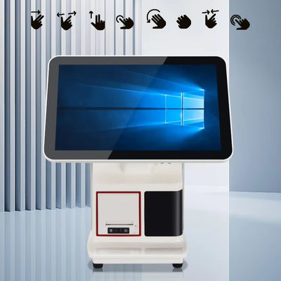 جهاز نقاط البيع بشاشة مزدوجة تعمل باللمس مقاس 15.6 بوصة بنظام التشغيل أندرويد لـ Epos Billing و تسجيل النقدية الكل في واحد