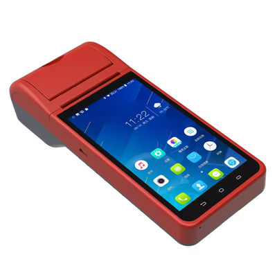 مخرج طابعة أحادية اللون نوع 5.5 بوصة Android 8.1 PDA POS Terminal لمعالجة طلبات المطاعم المبسطة