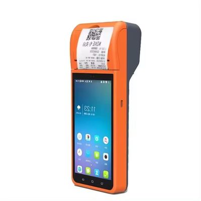 نظام تشغيل أندرويد 8.1، نظام نقاط بيع بشاشة 5.5 بوصة، يدعم تقنية NFC، ماكينة نقاط بيع محمولة مع طابعة فواتير حرارية 58 مم