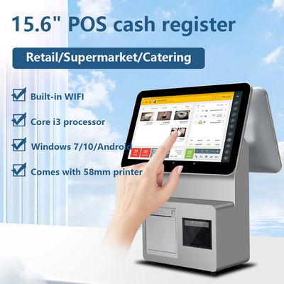 i3/i5/i7 وحدة المعالجة المركزية 15.6 بوصة 11.6 بوصة رقمية شاشة مزدوجة محطة POS Win7/10 نظام POS مطعم Android مع وظيفة SDK