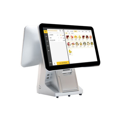 15.6' 14' أجهزة أندرويد مزدوجة الشاشة آلة POS مع خزانة الدفع النقدي و All-in-One Touch Smart Software POS Terminal