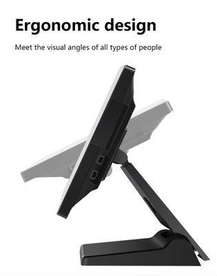 جهاز نقاط بيع بشاشة لمس مقاس 15.1/15.6 بوصة للمتاجر والمطاعم، يدعم الدفع عبر تقنية NFC، وسجل نقدي