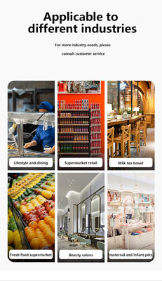 جهاز نقاط بيع بشاشة لمس مقاس 15.1/15.6 بوصة للمتاجر والمطاعم، يدعم الدفع عبر تقنية NFC، وسجل نقدي