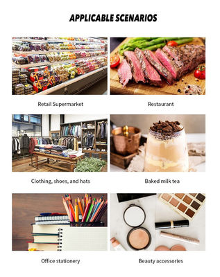 نظام نقاط بيع الكل في واحد بشاشة مزدوجة تعمل باللمس مقاس 15.6 بوصة مع درج نقود وطابعة مدمجة 58 مم 2 جيجابايت رام سوبر ماركت