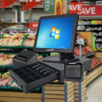 طابعة تحويل الحرارة وشاشة العملاء للدفع النقدي الخالي من المتاعب في نظام POS في مراكز التسوق