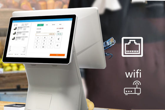 ذاكرة DDR3 2G شاشة لمس مكتبية مقاس 15.6 بوصة كشك للدفع الذاتي لعمليات الدفع غير النقدية والمطاعم