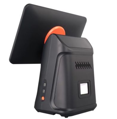 آلة البيع بالتجزئة 15.6 بوصة أندرويد POS محطة مع ماسح ضوئي وطابعة 4GB DDR4 ذاكرة 64GB سعة القرص الصلب