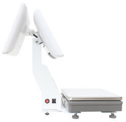 15.4 بوصة شاشة مزدوجة النافذة لمس كل شيء في مقياس واحد وزن POS سوبر ماركت فندق الحل النهائي POS مع واي فاي / بي تي