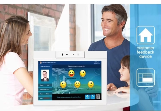 جهاز لوحي أندرويد بشاشة 10.1 بوصة على شكل حرف L، مزود بخاصية الواي فاي وNFC، وشاشة لمس، ومعالج رباعي النواة، ومكتب ذكي، وكشك للخدمة الذاتية، واستخدام تجاري