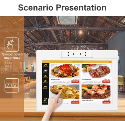 جهاز لوحي أندرويد بشاشة 10.1 بوصة على شكل حرف L، مزود بخاصية الواي فاي وNFC، وشاشة لمس، ومعالج رباعي النواة، ومكتب ذكي، وكشك للخدمة الذاتية، واستخدام تجاري