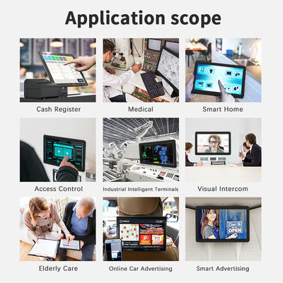 32 بوصة الحائط التثبيت العرض التجاري الإعلانات الإشارات الرقمية جهاز كمبيوتر لوحة أندرويد الكمبيوتر المحمول NFC POE الشاشة اللمسية كيوسك الأعمال