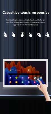 جهاز كمبيوتر لوحة أندرويد 12 24 بوصة على الحائط جهاز كمبيوتر POE NFC LCD الشاشة اللمسية العرض التجاري العلامات الرقمية الإعلانية مشغل الفيديو