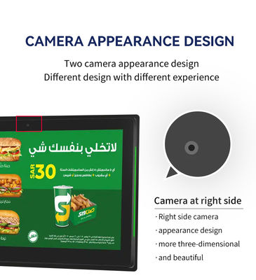 جهاز كمبيوتر لوحي تجاري أندرويد ذو 101 بوصة مع شريط إضاءة مصباح عرض جدول مواعيد المؤتمرات