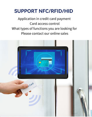 جهاز كمبيوتر لوحي تجاري أندرويد ذو 101 بوصة مع شريط إضاءة مصباح عرض جدول مواعيد المؤتمرات