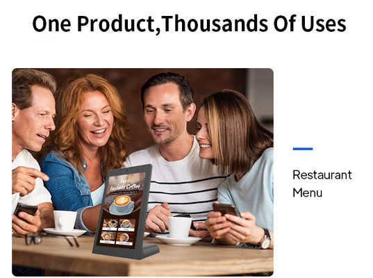 13.3 بوصة RK3568 على شكل حرف L جهاز لوحي يعمل بنظام Android لسطح المكتب POE كشك أعمال مطعم طلبات أخرى