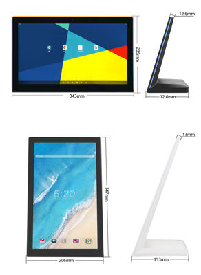 8 بوصة شكل L كيوسك الأعمال الشاشة اللمسية جهاز كمبيوتر لوحة أندرويد خدمة العملاء ردود الفعل لمطعم الفندق