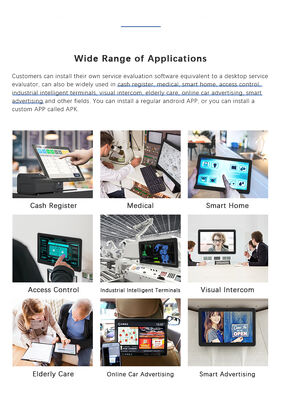 wall mountablet 24inch 1920x1080  RK3568 octa core Commercial digital signage android tablet pc Touch screen business kiosk