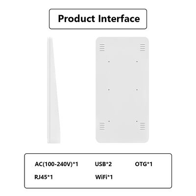 32 بوصة أندرويد 14 داخلية SDK الجدار الجدار AI الإشارات الرقمية الإعلانات الشاشة اللمسية ملصق العرض الإنسان الافتراضي