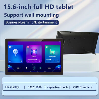 الحائط 15.6 بوصة 1080p IPS ويندوز 10 أوس جهاز كمبيوتر لوحي POE NFC RJ45 Wi-Fi الشاشة اللمسية الأعمال الإعلانية