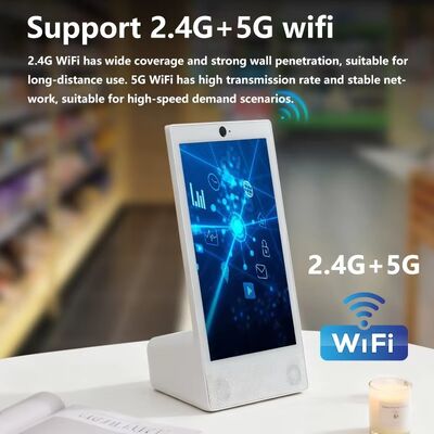 كمبيوتر لوحي بنظام أندرويد بشاشة 15.6 بوصة بدقة 1920x1080 من نوع L، يدعم Wi-Fi و NFC، وشاشة لمس سعوية، وبطارية 10000 مللي أمبير، ومعالج ثماني النواة، ومخصص لخدمة المطاعم السريعة، مع مكبر صوت
