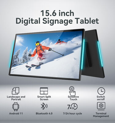 15جهاز كمبيوتر لوحي أندرويد رباعي النواة RK3566 ذو 6 بوصات مع شاشة IPS 1080p ودعم POE NFC RFID لغرف المؤتمرات
