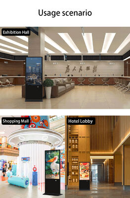 شاشات عرض رقمية قائمة بذاتها مقاس 43 بوصة، شاشات إعلانية LCD، شاشة لمس، كشك ذكي، مشغل ملصقات للتسوق