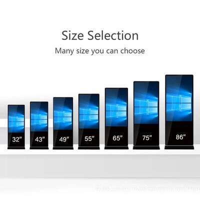 شاشات عرض رقمية قائمة بذاتها مقاس 43 بوصة، شاشات إعلانية LCD، شاشة لمس، كشك ذكي، مشغل ملصقات للتسوق