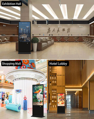 شاشات عرض رقمية قائمة بذاتها مقاس 43 بوصة، شاشات إعلانية LCD، شاشة لمس، كشك ذكي، مشغل ملصقات للتسوق