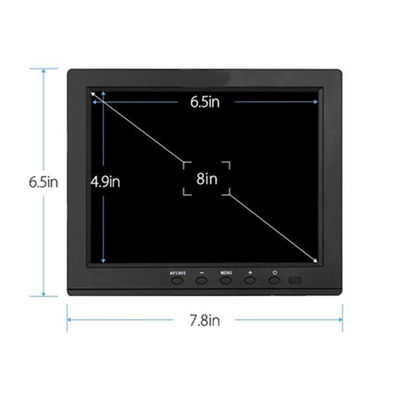 9~36VDC 800x480 8 بوصة شاشة LCD CCTV مع BNC AV HDMI USB