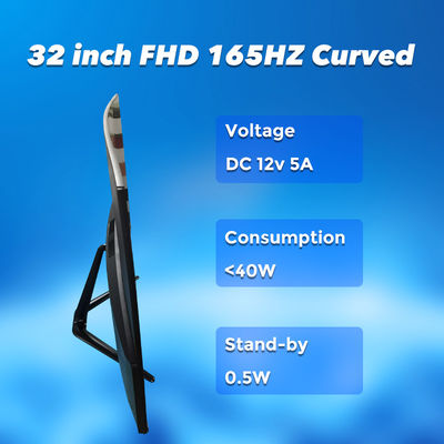 FCC 165HZ 350cd/M2 مراقب سطح المكتب للألعاب Usd Hdmi DP للكافيين على الإنترنت