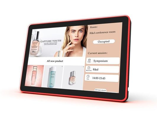 10.1 بوصة RK3288 NFC POE الجدار المثبتة على الشاشة اللمسية الكمبيوتر اللوحي المؤتمر مع شريط الضوء LED