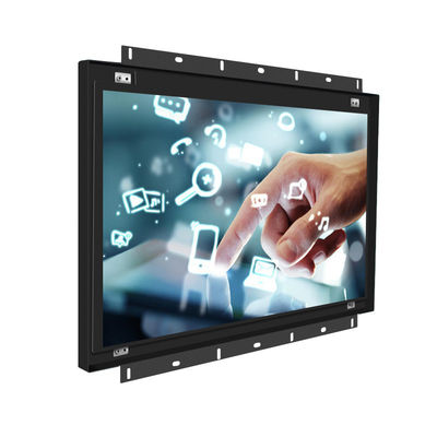 كيوسك 15 بوصة DC12v شاشة لمسة مفتوحة الشكل VGA HDMI USB