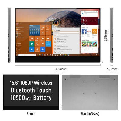 شاشة لمسة لاسلكية محمولة نحيفة 11 ملم مع شاشة HD كاملة