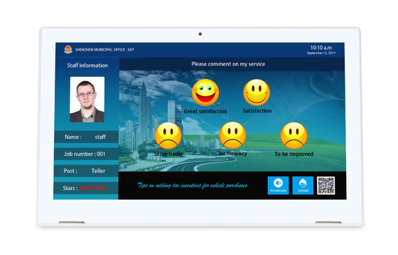 شكل L 1920x1080 13.3 بوصة كل شيء في جهاز لوحة اندرويد واحد مع الشاشة اللمسية واي فاي RJ45