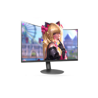 سطح المكتب الأسود 2ms 1080p 60hz شاشة منحنية / شاشات الكمبيوتر LCD