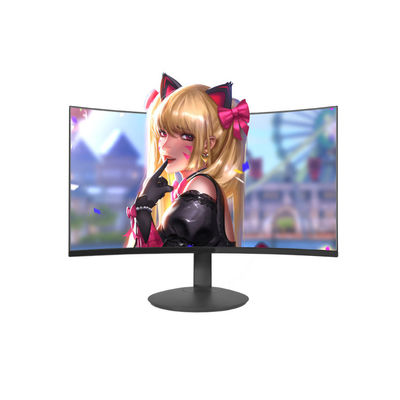 سطح المكتب الأسود 2ms 1080p 60hz شاشة منحنية / شاشات الكمبيوتر LCD