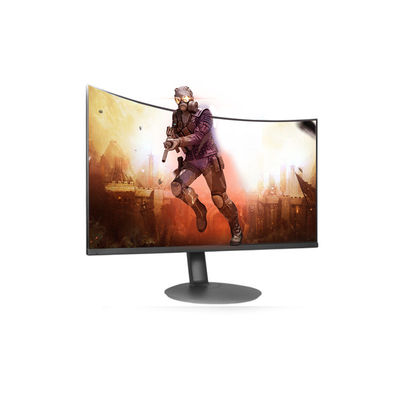 سطح المكتب الأسود 2ms 1080p 60hz شاشة منحنية / شاشات الكمبيوتر LCD